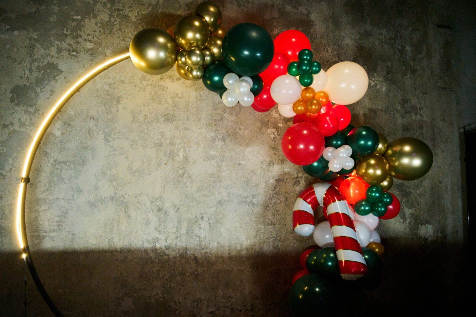 vánonční balonková výzdoba 